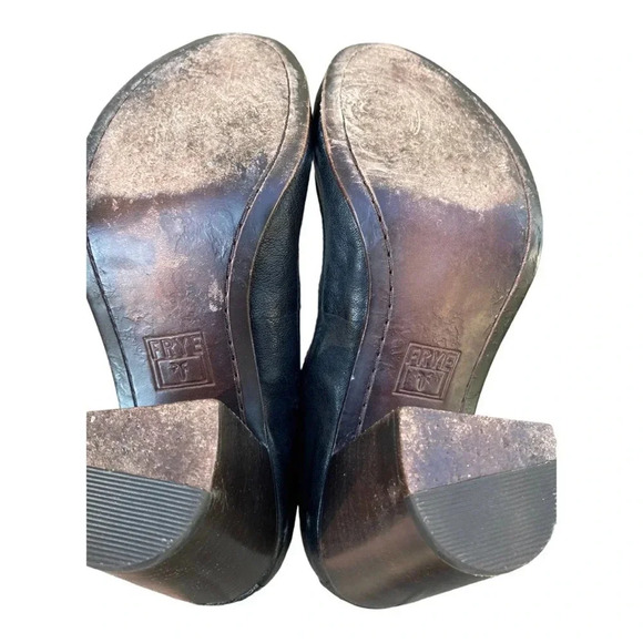 Frye Carson heel Oxford Black Size 5.5 - Picture 6 of 8